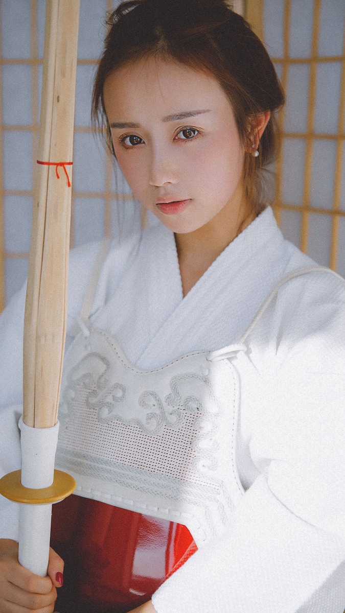 日本女孩武士造型写真